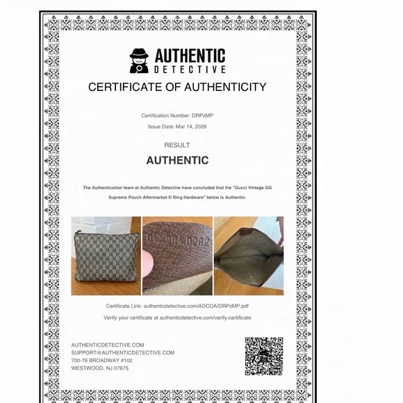 Gucci Authentic Vintage Customized GG Supreme Pouch / Crossbody Bag - Picture 7 of 11